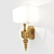 Elegant Metal Wall Sconce 3D model small image 1