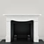 EcoHeat: Stylish and Efficient Fireplace 3D model small image 1