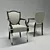 Elegant Benet Dining Chair 3D model small image 1