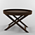 Modern Wooden Dining Table 3D model small image 1