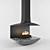 Elegant Art Nouveau Fireplace 3D model small image 1