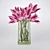 Pink Lily Bouquet: FBX Included 3D model small image 1