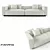 Luxurious Flexform Grandmare Sofa 3D model small image 1