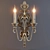 Classic Two-Arm Sconce 3D model small image 1