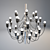 Elegant Artpole Chandelier 3D model small image 1