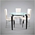 French Dining Set 3D model small image 1