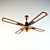 Classic Ceiling Fan 3D model small image 1