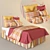 Pinkerton Girls Bedding Set 3D model small image 1