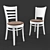 Polish Factory Cafe Chairs 3D model small image 1