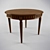 Classic Round Table - D1100, H770 3D model small image 1