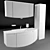 Valente Ispirato 1300: Elegant Bathroom Set 3D model small image 1