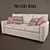 PB Square Sofa - Stylish and Versatile 3D model small image 1