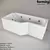 Sleek and Stylish Bathtub Formina 3D model small image 1