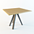 Modern Dining Table: W90cm L90cm H74cm 3D model small image 1