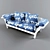 Elegant Ergonomic Daybed 3D model small image 1