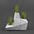 Sleek FAZ XL Planters | Vondom 3D model small image 1