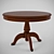 Classic Style Round Table - 1100 Diameter 3D model small image 1