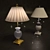 Elegant Crystal Table Lamp 3D model small image 1