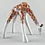 Graceful Giraffe Figurine 3D model small image 1