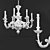 Elegant Crystal Chandelier 3D model small image 1