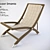 Sleek Smania Agio Lounge Chair 3D model small image 1