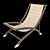 Sleek Smania Agio Lounge Chair 3D model small image 2