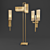 Elegant Perspective Floor Lamp & Sconces 3D model small image 1