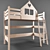 Dual Bunk Kids Bed 3D model small image 1