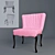 Retro Elegance: Vintage Chair 3D model small image 1