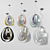 Elegant Slamp Goccia Pendant 3D model small image 1