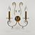 Elegant KOLARZ 2-Light Brass Sconce 3D model small image 1