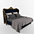 Italian Chelini King Bed 3D model small image 1