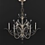 Elegant Beveled Arcs Crystal Chandelier 3D model small image 1