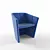 Stylish Folding Chair | Living Divani 3D model small image 1