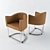 Sleek Modern Chair 3D model small image 1