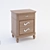 Italian Classic 3-Drawer Bedside Table 3D model small image 1