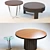 Sleek Round Tables 3D model small image 1