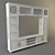 Classic Display Bookshelf & Media Console 3D model small image 1