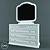 Luigi White Mirror Dresser 3D model small image 1