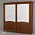 Luigi Walnut Wardrobe with Textures 3D model small image 1