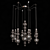 Modern Oriental Style Chandelier 3D model small image 1