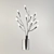 Globo 68112W - Elegant 10-Light G4 Chrome Wall Sconce 3D model small image 1