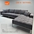 Modern Bi-Sectional Sofa: Jane 3D model small image 1