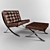 Chair Seal Brown 3D model small image 1
