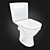 Cersanit Merida - Sleek and Stylish Toilet 3D model small image 1