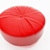 Pleated Red Faux Leather Pillow 3D model small image 1