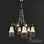 Vintage Elegance: Antique Chandelier 3D model small image 1