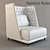 Introducing: REMIND - The Ultimate Upholstered Wingchair 3D model small image 1