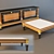 Versatile Bedside and Coffee Table Combo 3D model small image 1