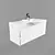 Elegant Jacob Delafon Escale Vanity 3D model small image 1